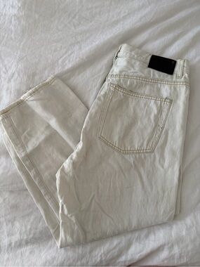 R13 Tailored Drop Cropped Jeans